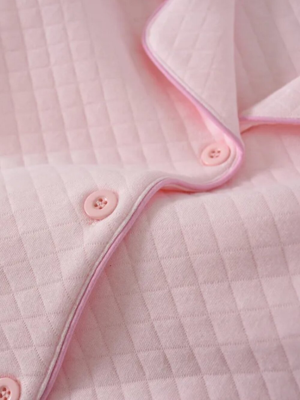 Pink Quilted Pajama Set - Picture 5 of 7